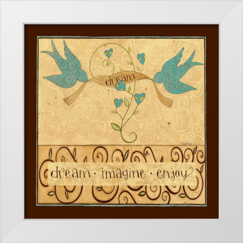 MY Coffee White Modern Wood Framed Art Print by DiPaolo, Dan