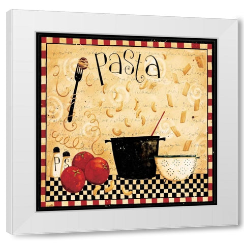 Cooking Lots Of Pasta White Modern Wood Framed Art Print by DiPaolo, Dan