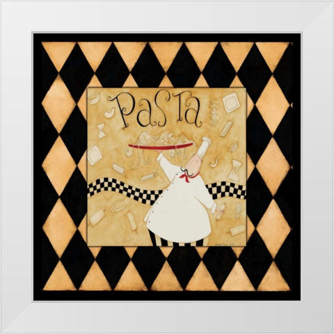 A Little Pasta White Modern Wood Framed Art Print by DiPaolo, Dan