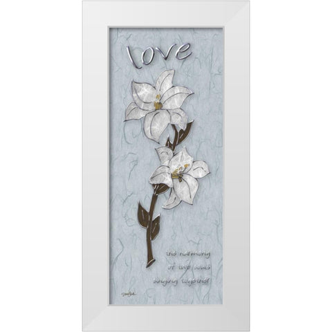 Love Lily White Modern Wood Framed Art Print by Stimson, Diane
