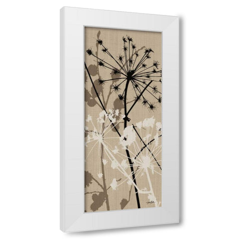 Grasses 3 Brown White Modern Wood Framed Art Print by Stimson, Diane