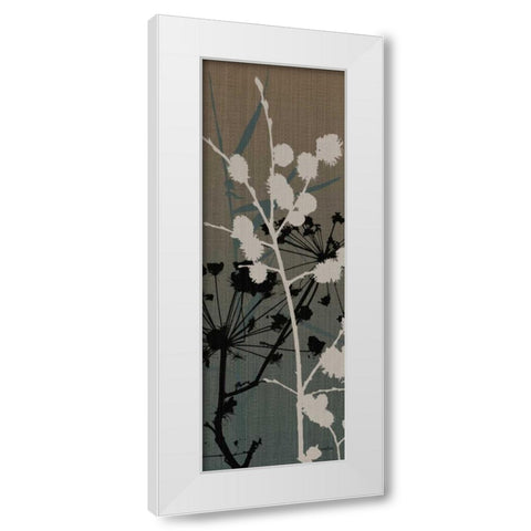 Grasses 4 Blue White Modern Wood Framed Art Print by Stimson, Diane
