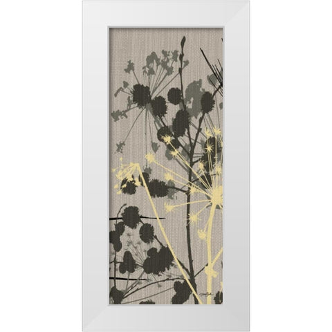 Grasses 2 Gray White Modern Wood Framed Art Print by Stimson, Diane