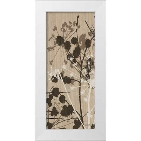 Grasses 2 Tan White Modern Wood Framed Art Print by Stimson, Diane