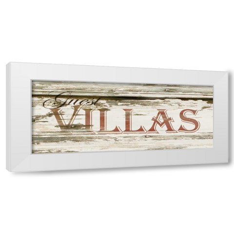 Guest Villas White Modern Wood Framed Art Print by Stimson, Diane