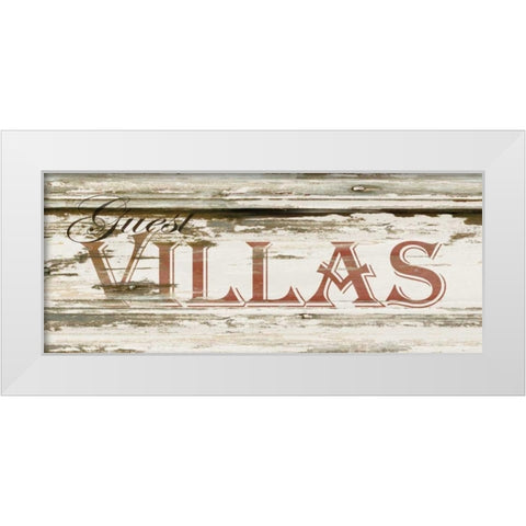 Guest Villas White Modern Wood Framed Art Print by Stimson, Diane