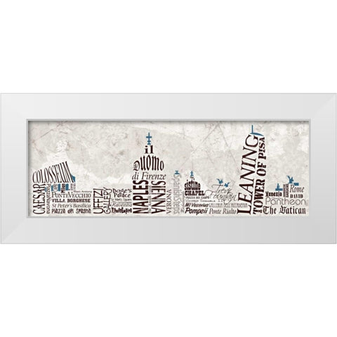 Italy Sky Line White Modern Wood Framed Art Print by Stimson, Diane