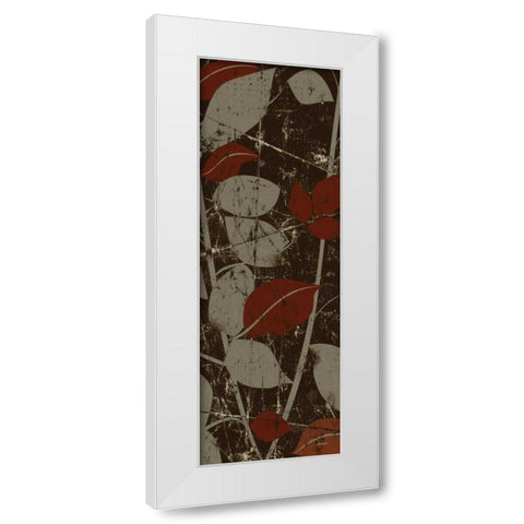 Leafy Autumn 2 White Modern Wood Framed Art Print by Stimson, Diane