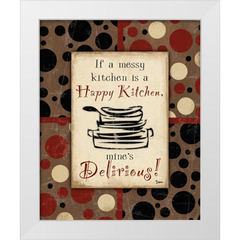 Kitchen Delirious Brown White Modern Wood Framed Art Print by Stimson, Diane