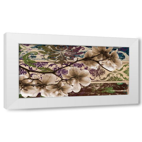 Magnolias 1 White Modern Wood Framed Art Print by Stimson, Diane
