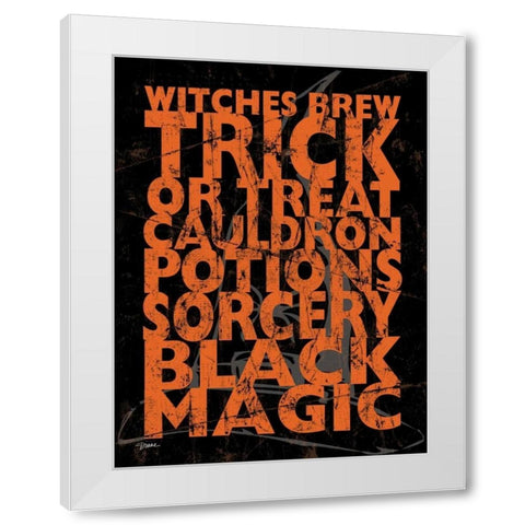 Witches Brew White Modern Wood Framed Art Print by Stimson, Diane