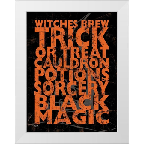 Witches Brew White Modern Wood Framed Art Print by Stimson, Diane