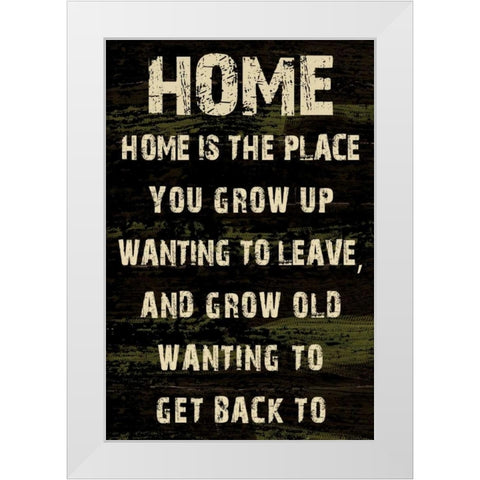 Home Grunge White Modern Wood Framed Art Print by Stimson, Diane