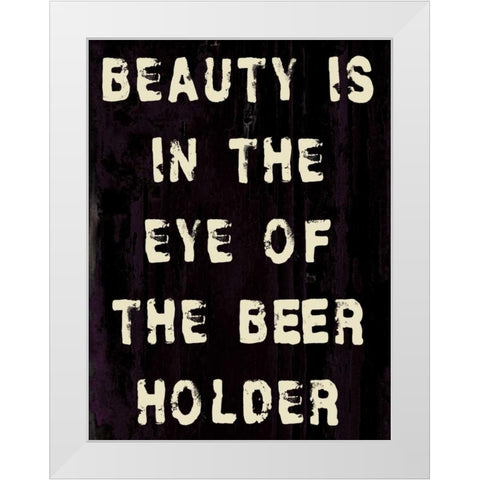 Beauty White Modern Wood Framed Art Print by Stimson, Diane