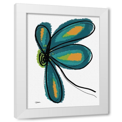 Gerber Funk 4 White Modern Wood Framed Art Print by Stimson, Diane