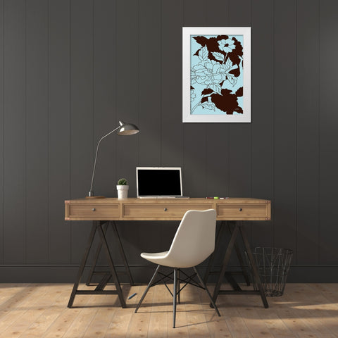 Cabella 2 White Modern Wood Framed Art Print by Stimson, Diane