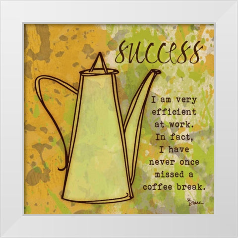 Success Carafe White Modern Wood Framed Art Print by Stimson, Diane