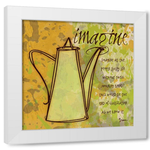 Imagine Carafe White Modern Wood Framed Art Print by Stimson, Diane