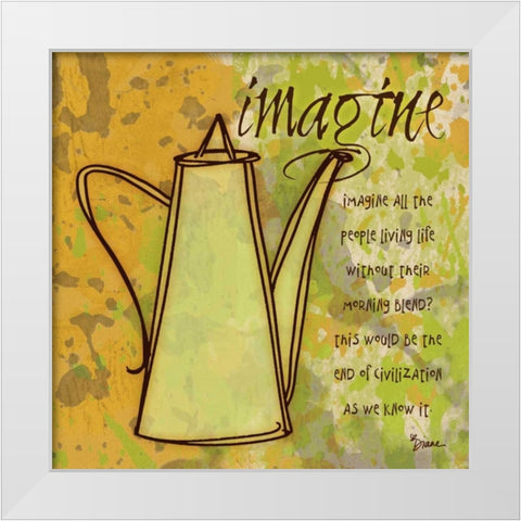 Imagine Carafe White Modern Wood Framed Art Print by Stimson, Diane