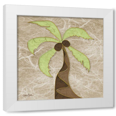 Calm Palm 2 White Modern Wood Framed Art Print by Stimson, Diane