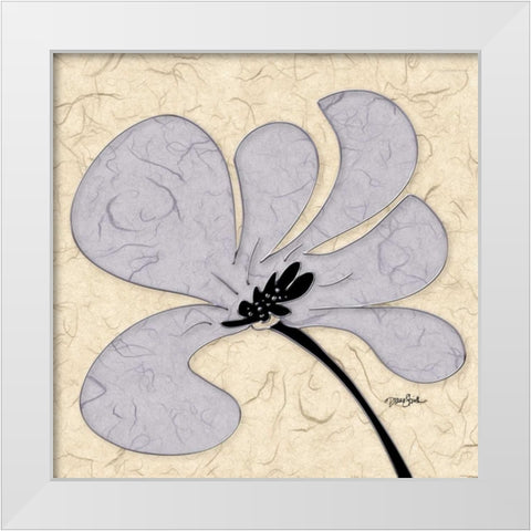 FloralFunk 2 White Modern Wood Framed Art Print by Stimson, Diane