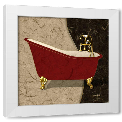 Clawfoot Red 2 White Modern Wood Framed Art Print by Stimson, Diane