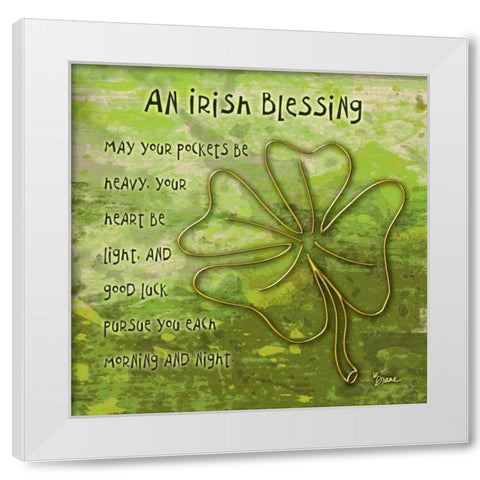 Shamrock 2 White Modern Wood Framed Art Print by Stimson, Diane