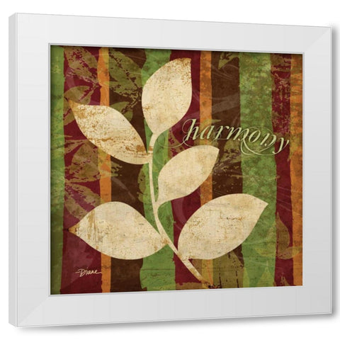 Spice Harmony White Modern Wood Framed Art Print by Stimson, Diane