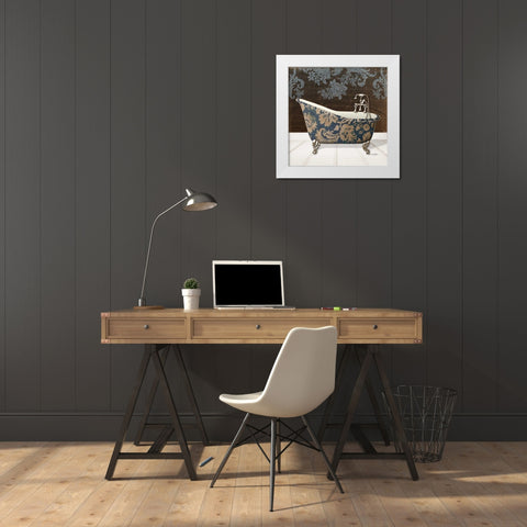 Lacey Tub 5 White Modern Wood Framed Art Print by Stimson, Diane