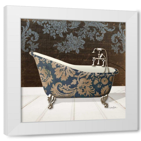 Lacey Tub 5 White Modern Wood Framed Art Print by Stimson, Diane
