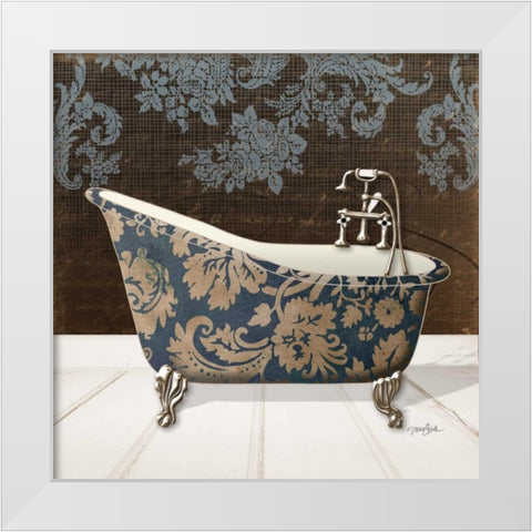 Lacey Tub 5 White Modern Wood Framed Art Print by Stimson, Diane