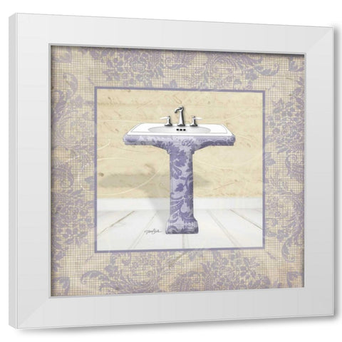 Lacey Sink 2 Framed White Modern Wood Framed Art Print by Stimson, Diane