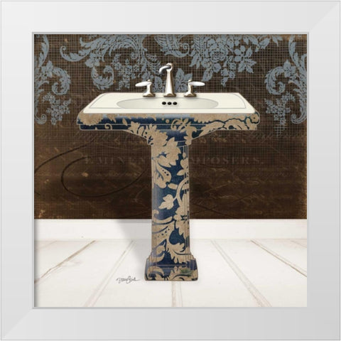 Lacey Sink 3 White Modern Wood Framed Art Print by Stimson, Diane