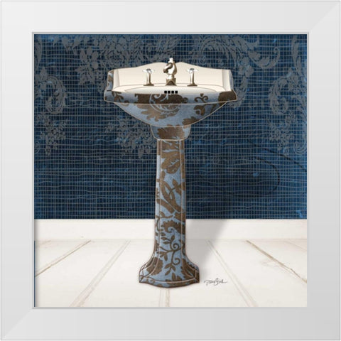 Lacey Sink 5 White Modern Wood Framed Art Print by Stimson, Diane