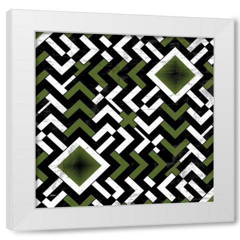 Stepped Up 2 White Modern Wood Framed Art Print by Stimson, Diane