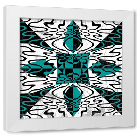 Rorschach White Modern Wood Framed Art Print by Stimson, Diane