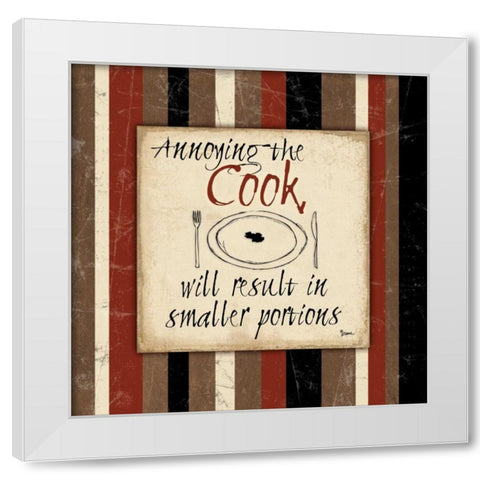 Annoy Cook White Modern Wood Framed Art Print by Stimson, Diane