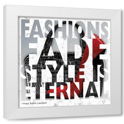 Fashion White Modern Wood Framed Art Print by Stimson, Diane