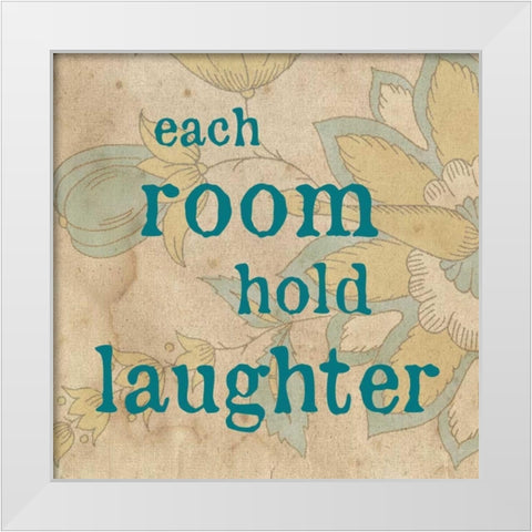 Home Happiness 2 White Modern Wood Framed Art Print by Stimson, Diane