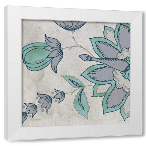 Blue Steel 1 White Modern Wood Framed Art Print by Stimson, Diane