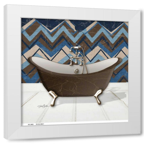Geo Tub 2 White Modern Wood Framed Art Print by Stimson, Diane