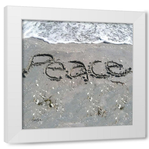 Coastal Peace White Modern Wood Framed Art Print by Stimson, Diane