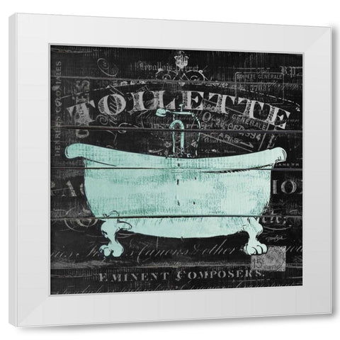 Toilette White Modern Wood Framed Art Print by Stimson, Diane