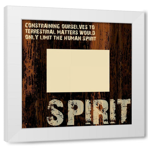 Spirit Grunge White Modern Wood Framed Art Print by Stimson, Diane