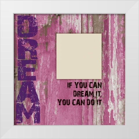 Dream Grunge White Modern Wood Framed Art Print by Stimson, Diane