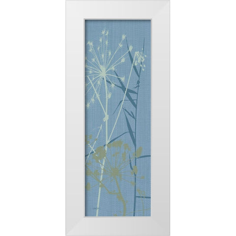 Grasses 1 White Modern Wood Framed Art Print by Stimson, Diane