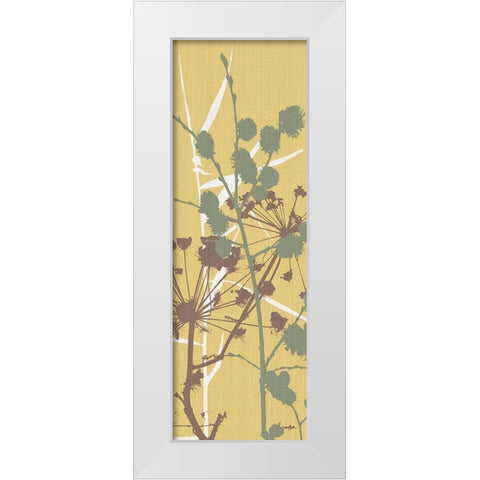 Grasses 4 White Modern Wood Framed Art Print by Stimson, Diane