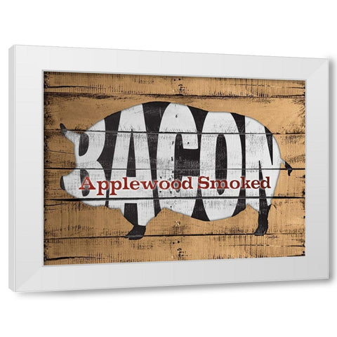 Applewood Smoked White Modern Wood Framed Art Print by Stimson, Diane