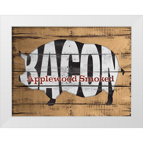 Applewood Smoked White Modern Wood Framed Art Print by Stimson, Diane