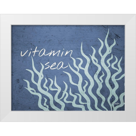 Vitamin Sea White Modern Wood Framed Art Print by Stimson, Diane